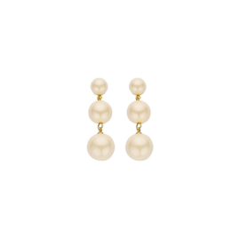 biba oorbellen stekers kralen beige