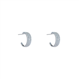 Go Dutch Label oorbellen fine sparkle hoops - rh