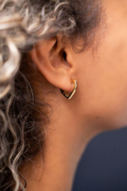 My Jewellery oorbellen | open hart goud