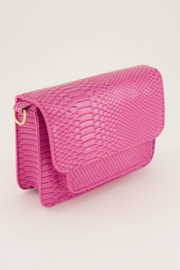 My Jewellery tas | schoudertas croco print roze