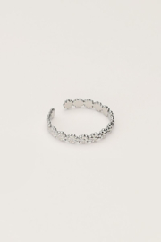 My jewellery verstelbare ring kleine bloemen zilver