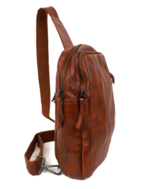 Bear design Crossbody tas 'Stefan' cognac