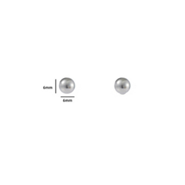 Go dutch label oorbellen Dot 6mm - RH