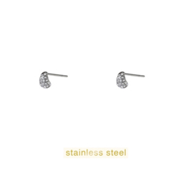 Go Dutch Label oorbellen Sparkle Drop Stud zilver