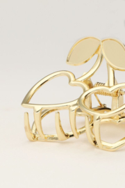 my jewellery gouden haarclip kersen
