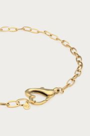 My jewellery Schakelketting met hart sluiting goud