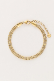 My jewellery armband met bolletjes goud