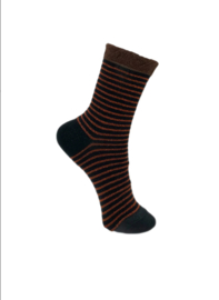 black colour sokken | Flash gestreept zwart