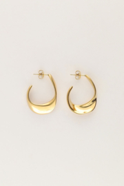 My Jewellery Bold oorringen open ovaal dun