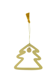 Zusss metalen hanger kerstboom | goud