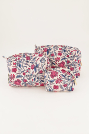 My Jewellery lichtroze toilettas set met bloemen print