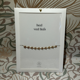 Zusss mooimakers armband met bloemen roze goud