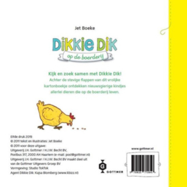 Dikkie Dik op de boerderij | karton flapjesboekje