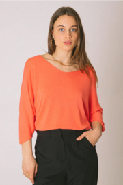 TILTIL Amber knitted top one size | dark peach