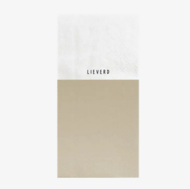 zusss servetten lieverd 11x20cm wit/zand