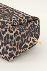 My Jewellery Bruine toilettas set met panterprint