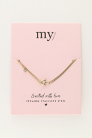 My jewellery armband ster strass goud