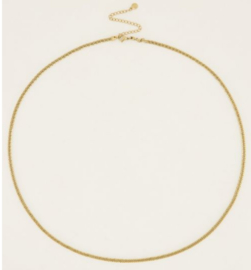 my jewellery equal | ketting platte schakel goud