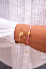 My Jewellery armband met munt en kwastje goud