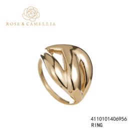 rose en camellia verstelbare ring