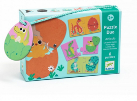 Djeco puzzel duo | grappige eieren