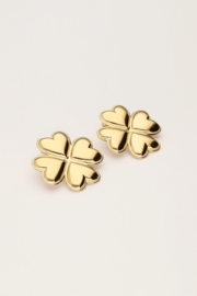 My Jewellery oorbellen iconic met hartjes klaver goud