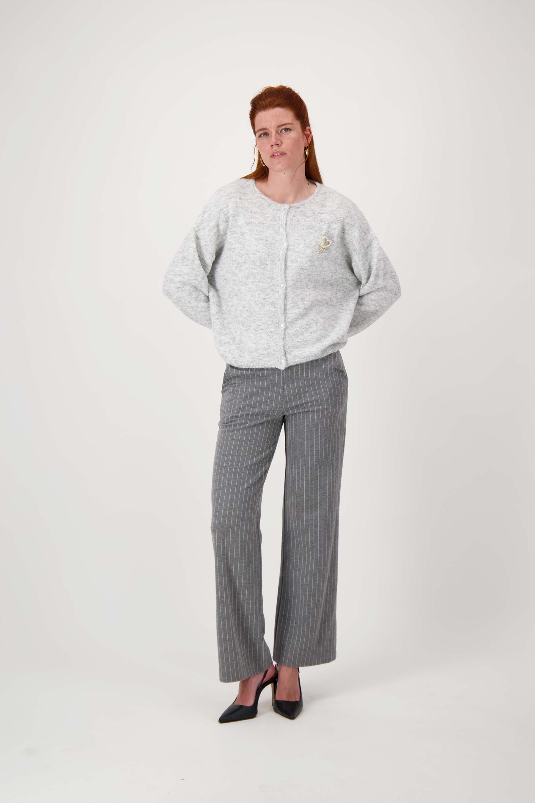 zusss basic vestje middengrijs