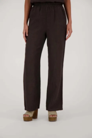 zusss linnen broek grijsbruin