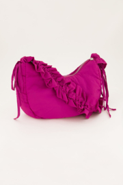 My Jewellery fuchsia crossbody met ruffles