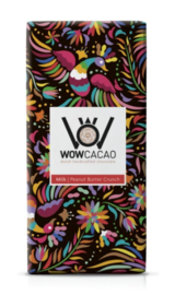 WOW cacao chocolade reep | peanut butter crunch milk