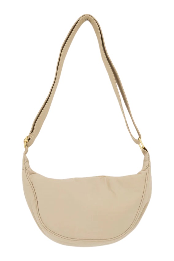 zusss nylon fanny pack beige One size