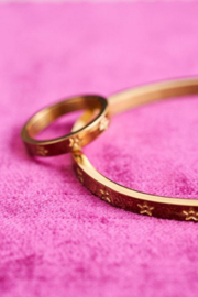 My Jewellery bangle met gegraveerde sterretjes | goud