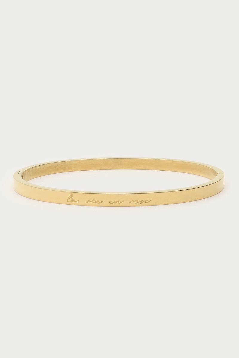 My Jewellery Bangle "la vie en rose" goud