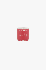 zusss geurkaars in wikkel ciao bella wit/rood