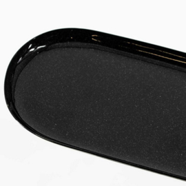 Homebound metalen dienblad ovaal zwart