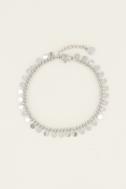 My jewellery armband kleine muntjes zilver