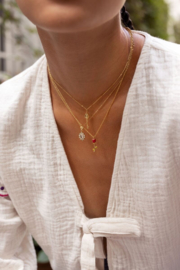 My Jewellery Vintage ketting met transparante strass goud