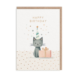 Ohh Deer wenskaart happy Birthday kat