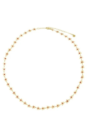 Zusss mooimakers ketting met bloemen roze rood goud