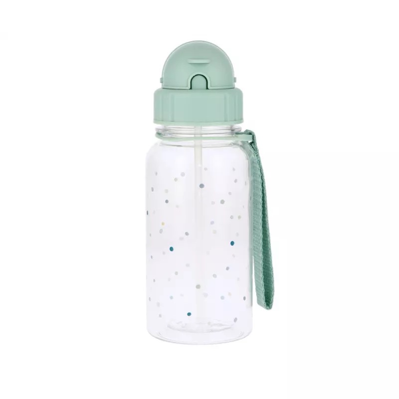 tutete kunststof drinkfles dots sage