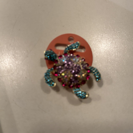 Go Dutch Label broche Sparkly Turtle- 14K