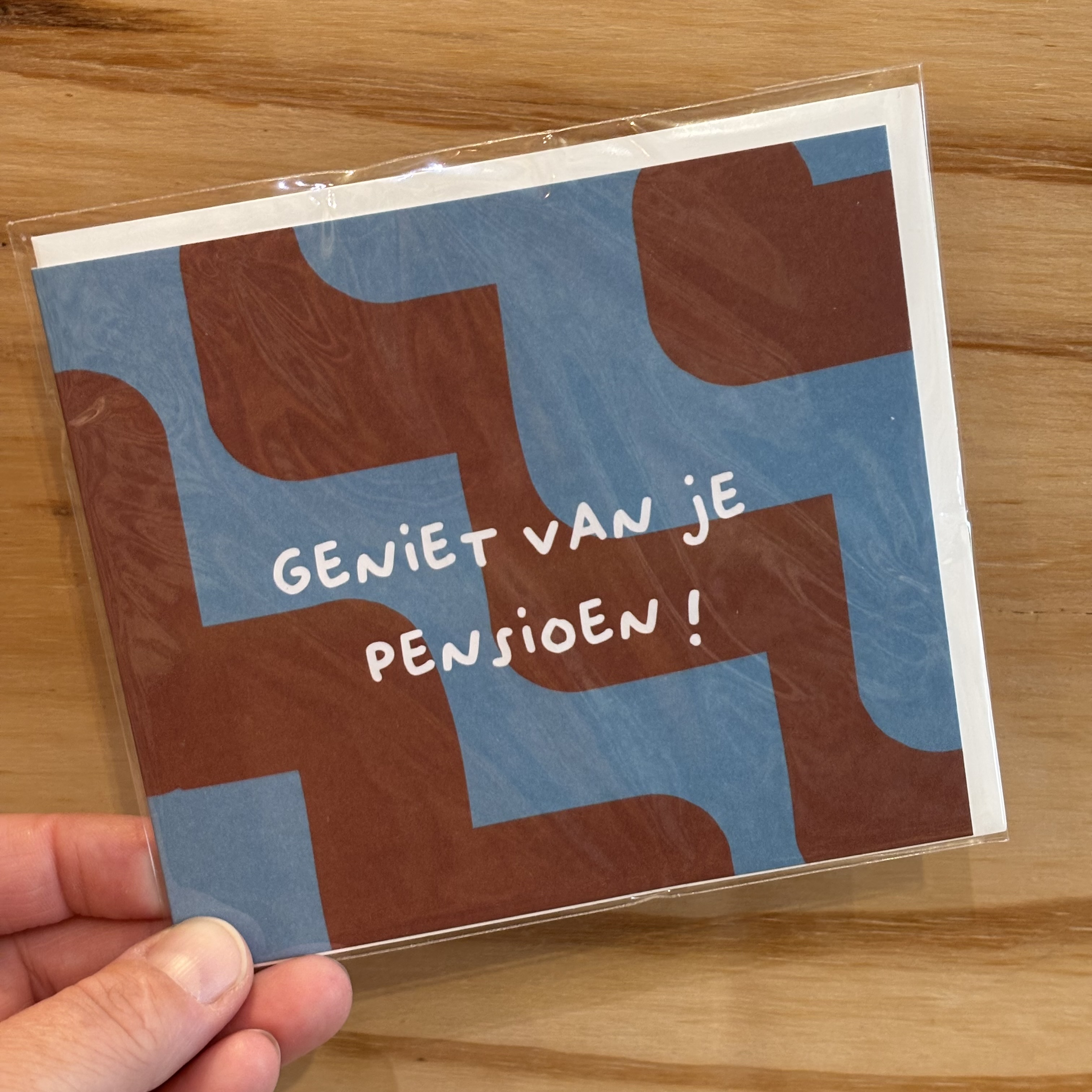 Pippa wenskaart geniet van je pensioen!