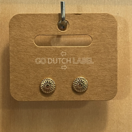 Go Dutch Label oorbellen | knopjes rondje goud