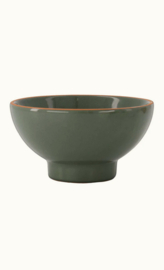 Zusss kom terracotta hartje dark green
