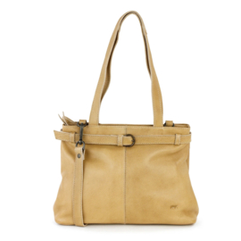 Bear Design hand-/schoudertas met gesp 'Evi' beige