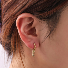 Tree in a row Ring - 14K + Greige