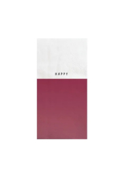 Zusss servetten happy roze/wit