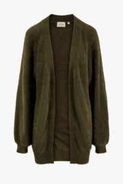 zusss fluffy vest donker groen