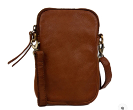 Bear design Telefoontasje 'Elina' cognac