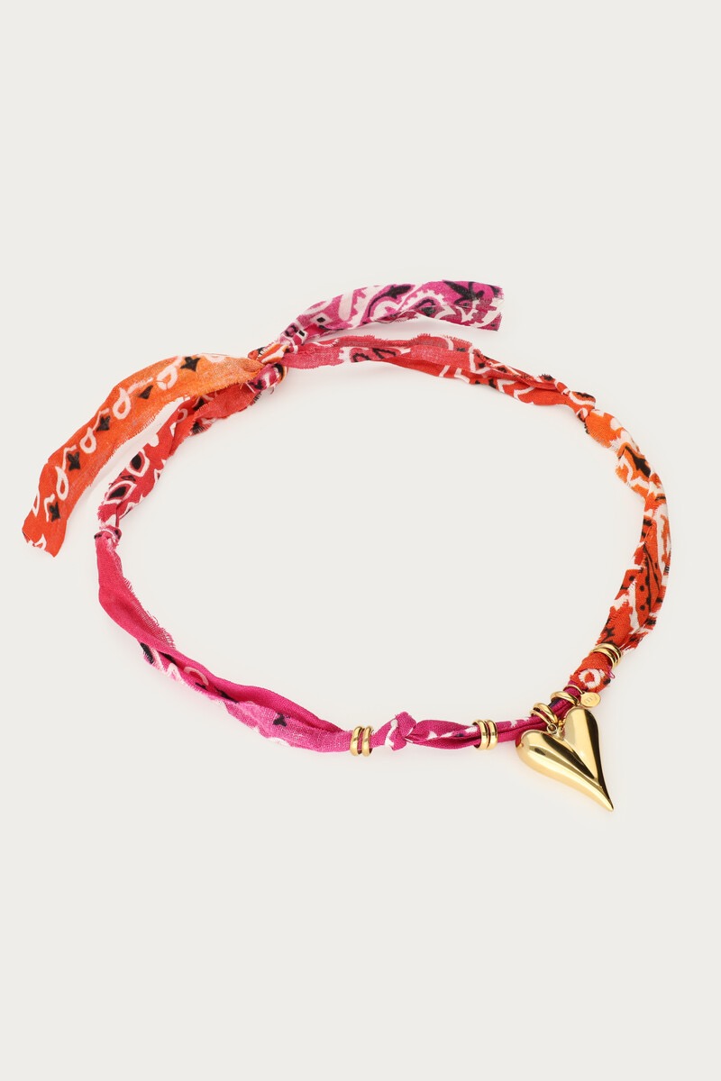My jewellery Nomads bandana ketting met hart
